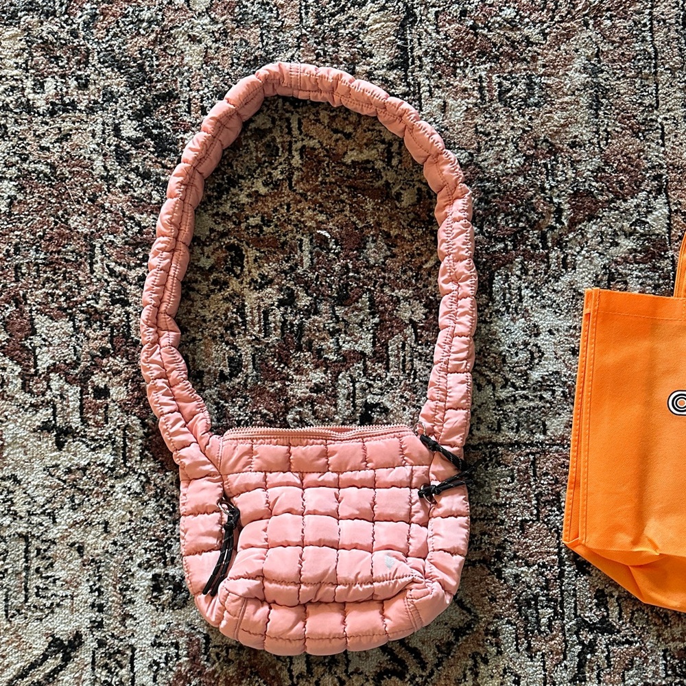 Free People Movement Quilted Pink Shoulder Bag